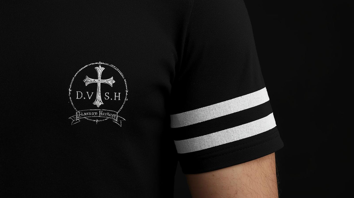 T-shirt DVSH « Sacra Hæreditas » — Noir